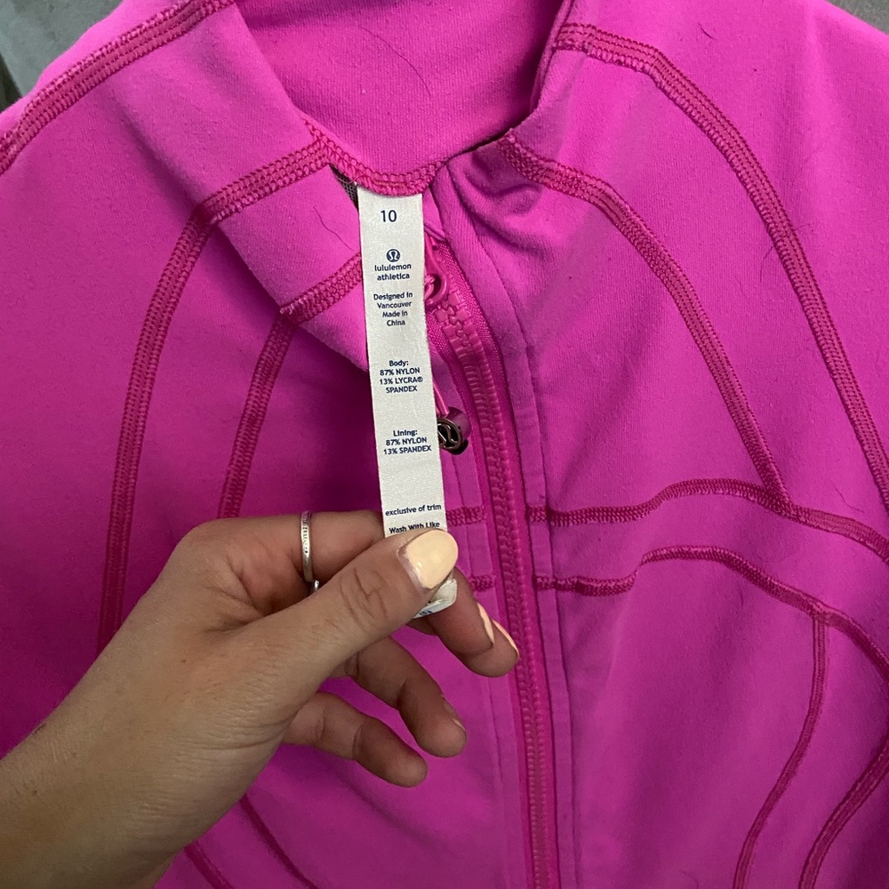 Pink lululemon Zip-up